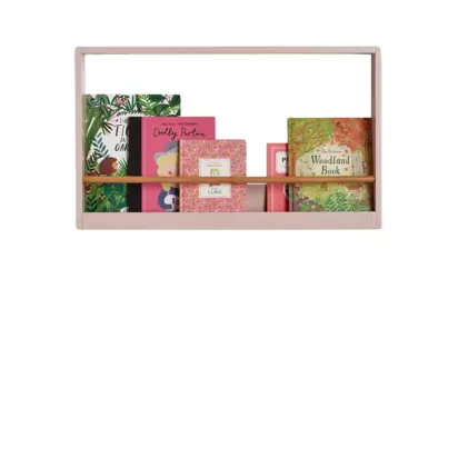 Great Little Trading Co Nightingale Bookshelf, Chalk Pink Chalk Pink | H42 x W70 x D9cm