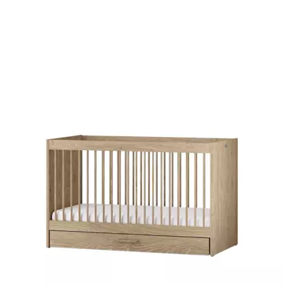 Silver Cross Geneva Cotbed, Dresser and Wardrobe, Oak Oak | H13.50 x W81 x D192.50cm