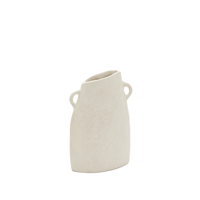 Neti white, papier mÃ¢chÃ© vase, 27 cm