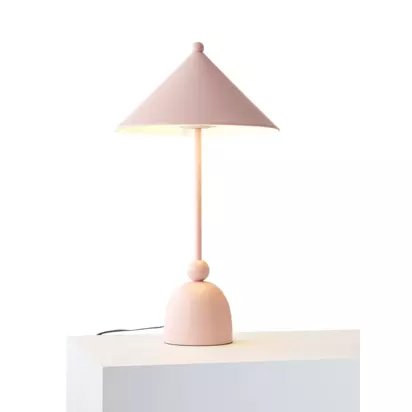 John Lewis Kids' Theo Table Lamp Plaster Pink | H40 x W22 x D22cm