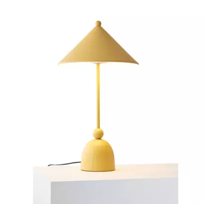 John Lewis Kids' Theo Table Lamp Mustard | H40 x W22 x D22cm