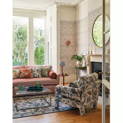 John Lewis x Sanderson Newnham Courtney Cushion Paprika | 50 x 50cm