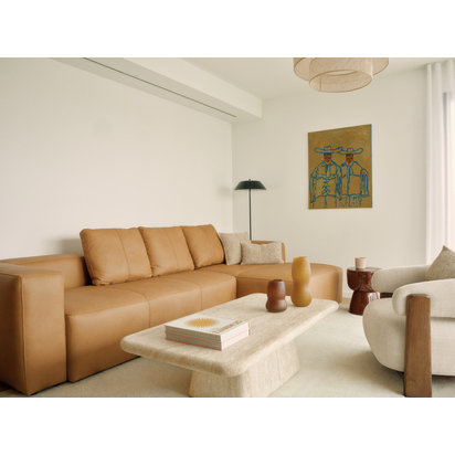 Sunira cushion cover in cotton and natural jute, 30 x 50 cm