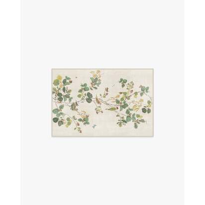 Woodland Chorus Fawn Flatwoven Rug by Sanderson - 60 x 90 cm - Rug + Pad System