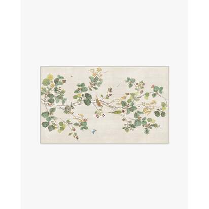 Woodland Chorus Fawn Flatwoven Rug by Sanderson - 90 x 150 cm - Rug + Pad System