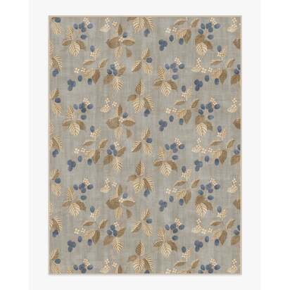 Rubus Azure & Fawn Flatwoven Rug by Sanderson - 275 x 365 cm - Rug + Pad System