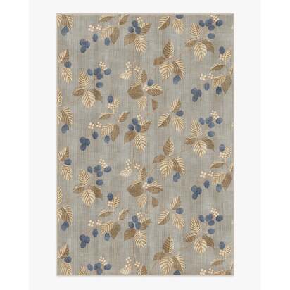 Rubus Azure & Fawn Flatwoven Rug by Sanderson - 185 x 275 cm - Rug + Cushioned Pad System