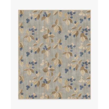 Rubus Azure & Fawn Flatwoven Rug by Sanderson - 245 x 305 cm - Rug + Cushioned Pad System