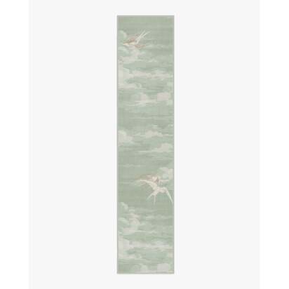 Silvi Clouds Seaspray Flatwoven Rug by Sanderson - 75 x 365 cm - Rug + Pad System