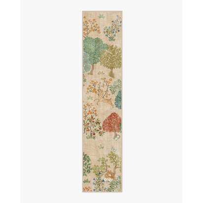 Pamir Garden Fern Flatwoven Rug by Sanderson - 75 x 365 cm - Rug + Pad System