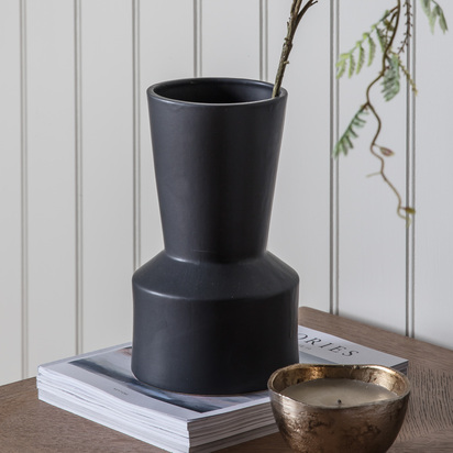 Kiso Vase Dark Grey 145x145x245mm