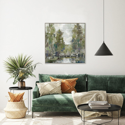 Studio At Dawn Framed Canvas 800x30x800mm