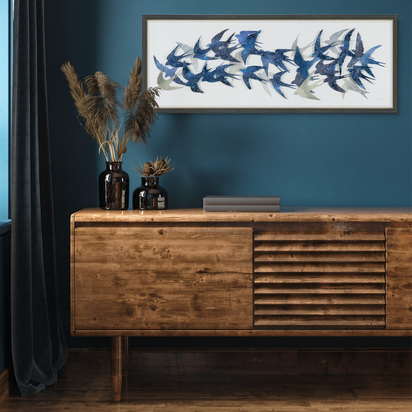 Studio Flock Together Framed Art 480x40x1250mm