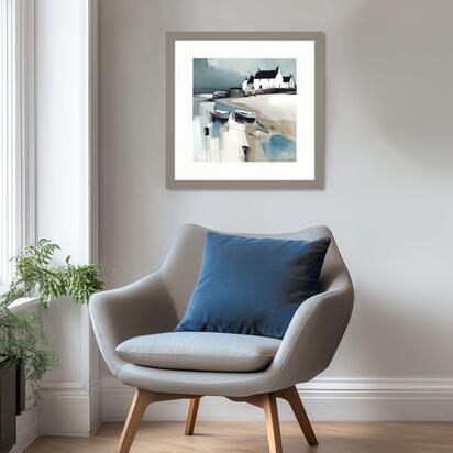Studio Water's Edge Framed Art 530x30x530mm