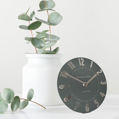 Arlo Mantel Clock Olive Green 6in  - 6 Inch