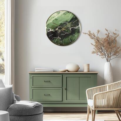 Eversley Wall Clock Emerald 26in  - 26 Inch