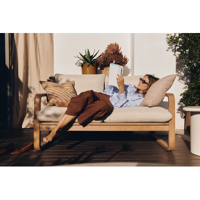 Cushion cover Eriam 100% PET beige 50 x 50 cm