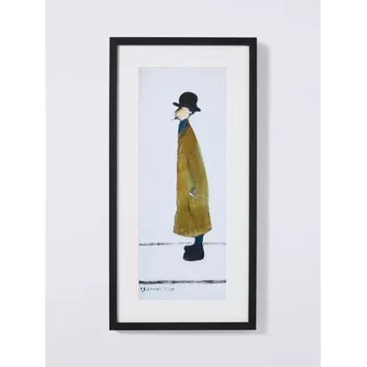 John Lewis LS Lowry 'Gentleman' Framed Print & Mount, 60 x 30cm Multi | H60.30 x W30.30 x D3.50cm