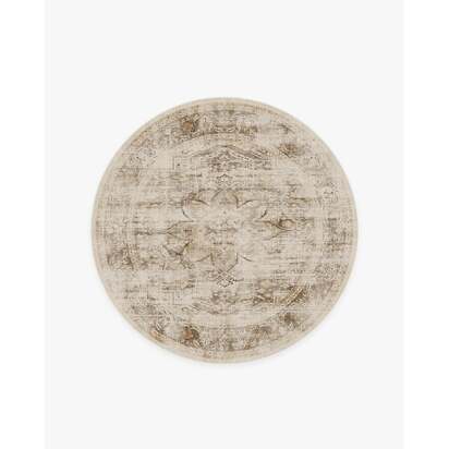 Sarrah Hazel Flatwoven Rug - 185 Round cm - Rug + Pad System