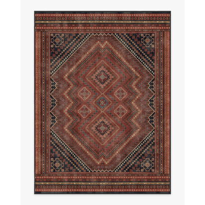 Kaden Amber Red Flatwoven Rug - 275 x 365 cm - Rug + Pad System