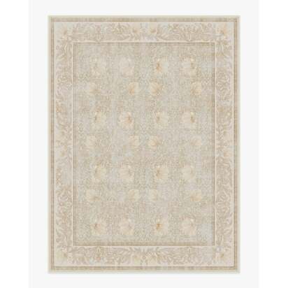 Pimpernel Vintage Blush Flatwoven Rug by Morris & Co. - 275 x 365 cm - Rug + Cushioned Pad System