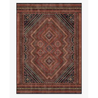 Kaden Amber Red Flatwoven Rug - 305 x 425 cm - Rug + Pad System