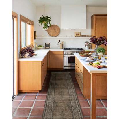 Rowan Stone & Soft Clay Flatwoven Rug - 150 x 215 cm - Rug + Pad System