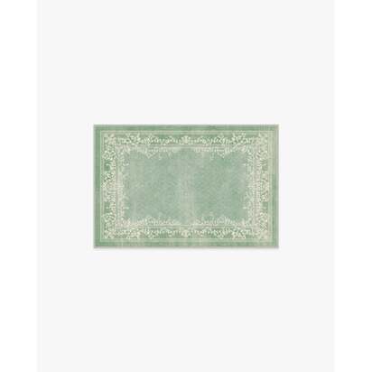 Juliet Sage Green Flatwoven Rug - 60 x 90 cm - Rug + Pad System