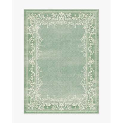 Juliet Sage Green Flatwoven Rug - 150 x 215 cm - Rug + Pad System