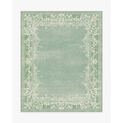 Juliet Sage Green Flatwoven Rug - 245 x 305 cm - Rug + Pad System
