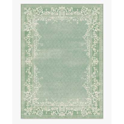 Juliet Sage Green Flatwoven Rug - 305 x 425 cm - Rug + Pad System