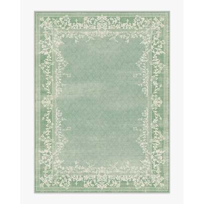 Juliet Sage Green Flatwoven Rug - 275 x 365 cm - Rug + Cushioned Pad System