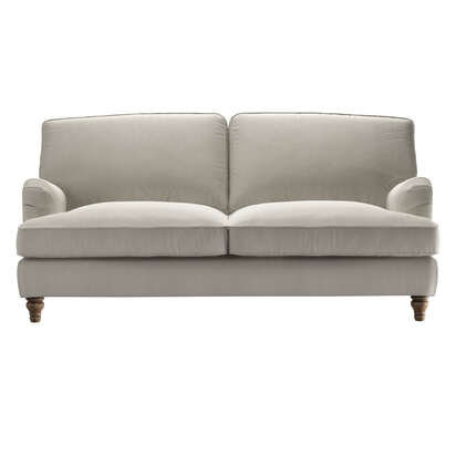 Bluebell Removable Cover 3 Seat Sofa Bed in Stoneware Easy Cotton