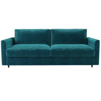 Izzy 3 Seat Sofa Bed in Neptune Smart Velvet