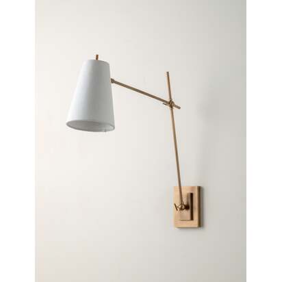 Celano aged brass wall light - Default Title
