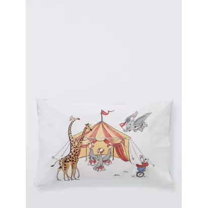 Disney x Sanderson Dumbo Duvet and Pillowcase Set, Multi, Cotbed Multi | H0.05 x W120 x D150cm