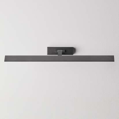 Larger Pelton picture light in black