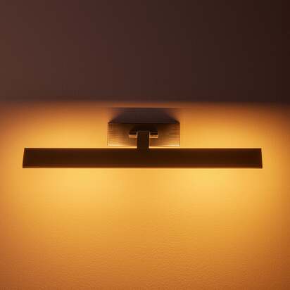 Medium Pelton picture light in bronze