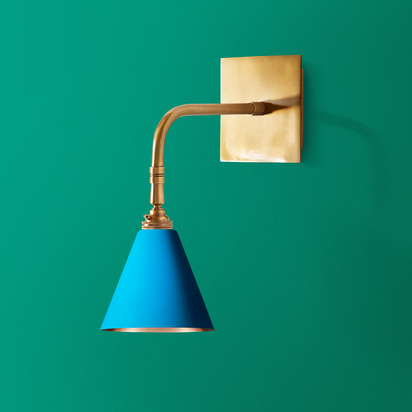 Stevie Wall Fitting in Antiqued Brass