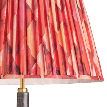 14cm tall tapered shade in red harlequin by Matthew Williamson