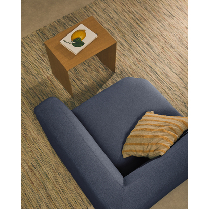 Naila mustard contrasting stripe cushion cover in acrylic fibres 50 x 50cm