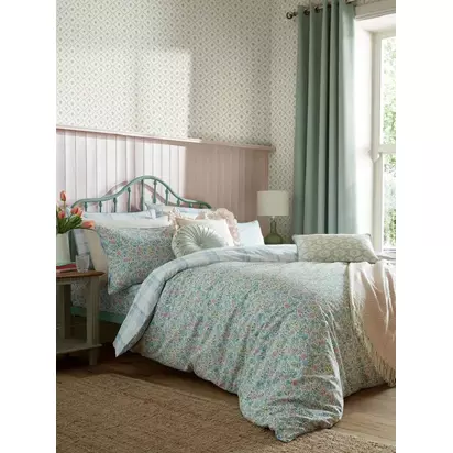 Laura Ashley Sherston Duvet Cover Set Powder Blue | L200 x W200cm
