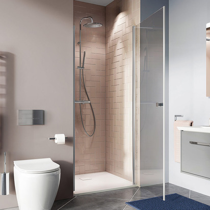 Crosswater Clear 6 6mm Hinged Shower Door - 900mm
