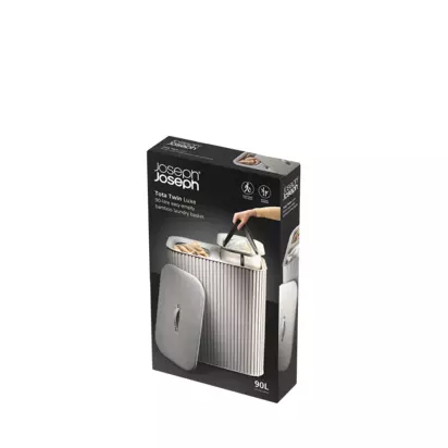 Joseph Joseph Tota Luxe Laundry Basket, 90L Ecru | L40.6 x W60.8 x H73.5cm