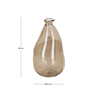 Brenna medium brown vase
