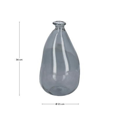 Brenna medium blue vase