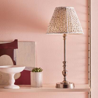 Orlando rechargeable table lamp in silver