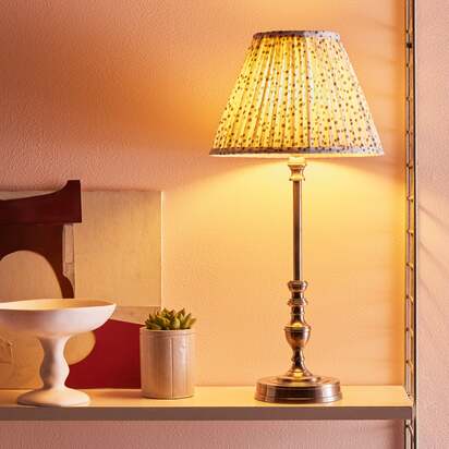 Orlando rechargeable table lamp in silver