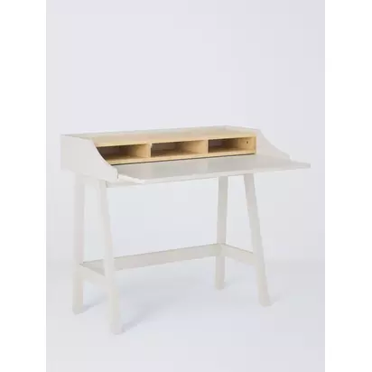 John Lewis Motto Pull-Out Desk, Greige Greige | H88 x W100 x D54cm