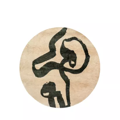 Louis De Poortere Ribbon Spirit Round Rug Garden Spirit | Dia.140 x D0.3cm